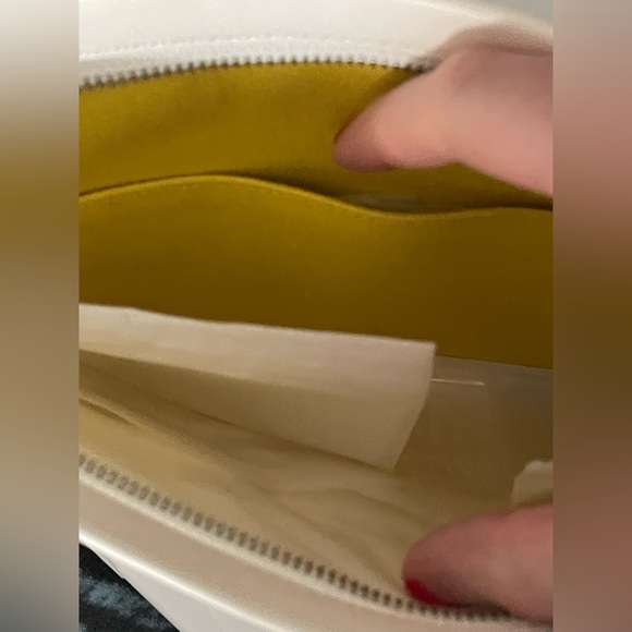 Marc Jacobs PVC White & Yellow Wristlet